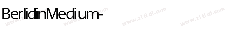 Berlidin Medium字体转换